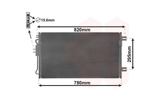 Condenser, air conditioning 07005098 International Radiators, Image 2