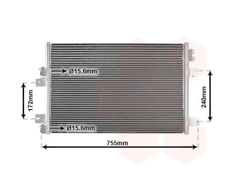 Condenser, air conditioning 07005113 International Radiators, Image 2