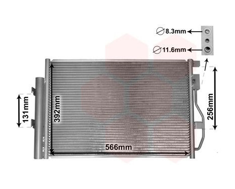 Condenser, air conditioning 08005048 International Radiators