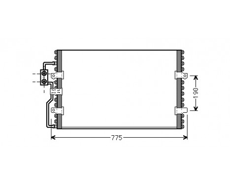 Condenser, air conditioning 09005093 International Radiators
