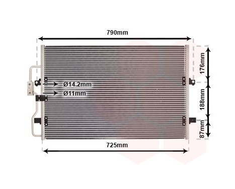 Condenser, air conditioning 09005093 International Radiators, Image 2