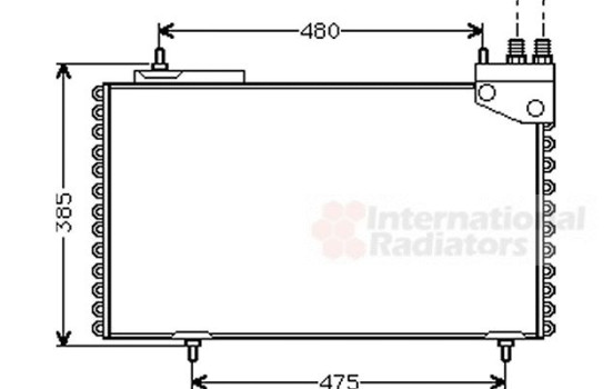 Condenser, air conditioning 09005094 International Radiators, Image 2