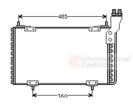 Condenser, air conditioning 09005096 International Radiators, Image 2