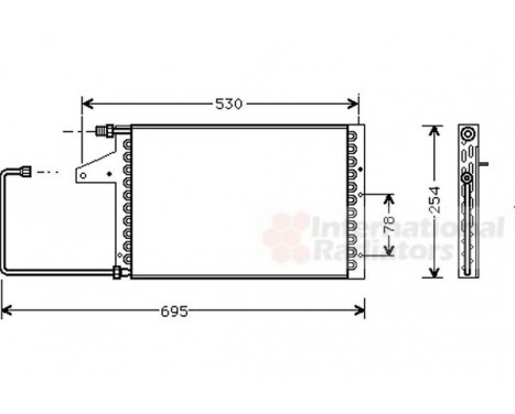 Condenser, air conditioning 09005098 International Radiators, Image 2