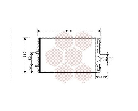 Condenser, air conditioning 09005099 International Radiators, Image 2
