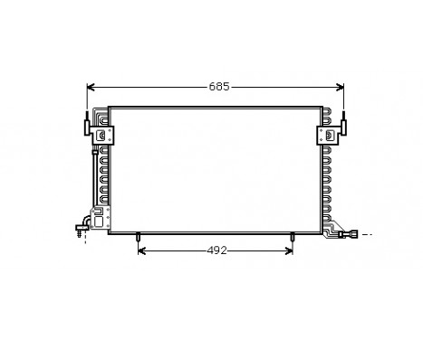 Condenser, air conditioning 09005100 International Radiators