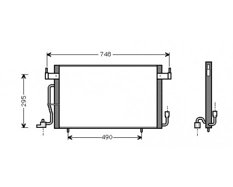 Condenser, air conditioning 09005141 International Radiators