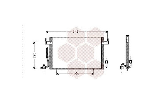 Condenser, air conditioning 09005141 International Radiators, Image 2