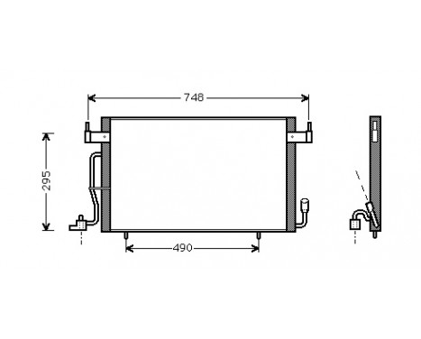 Condenser, air conditioning 09005166 International Radiators