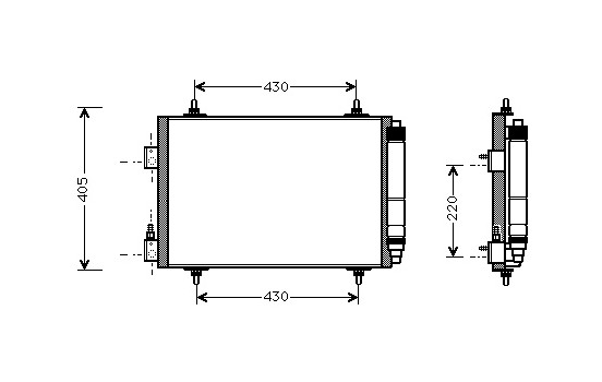 Condenser, air conditioning 09005192 International Radiators