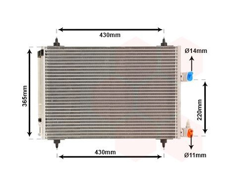 Condenser, air conditioning 09005192 International Radiators, Image 2