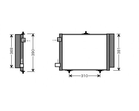 Condenser, air conditioning 09005205 International Radiators