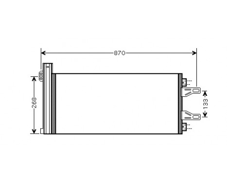 Condenser, air conditioning 09005248 International Radiators, Image 3