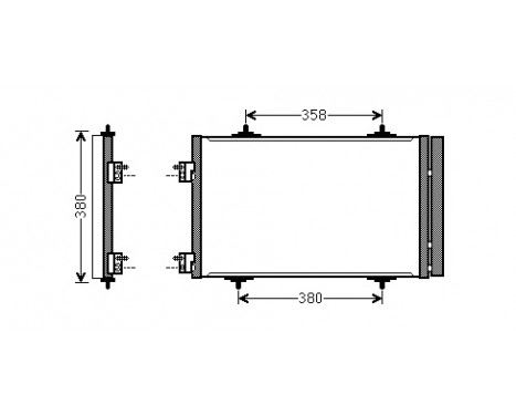 Condenser, air conditioning 09005272 International Radiators