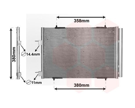 Condenser, air conditioning 09005272 International Radiators, Image 2