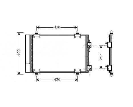 Condenser, air conditioning 09005283 International Radiators, Image 2