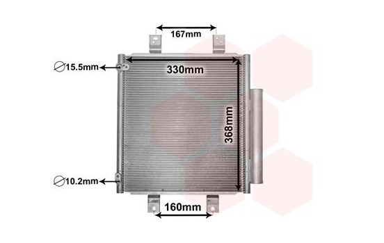 Condenser, air conditioning 11005076 International Radiators