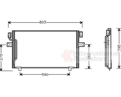 Condenser, air conditioning 13005160 International Radiators, Image 2