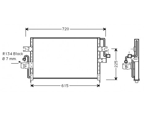 Condenser, air conditioning 13005166 International Radiators
