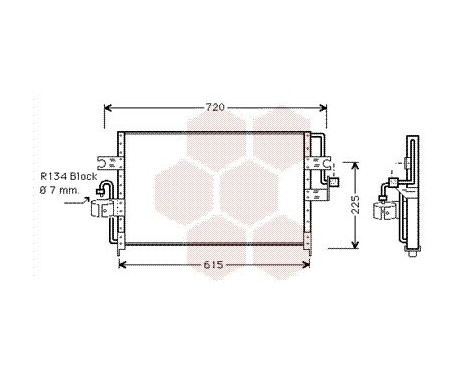 Condenser, air conditioning 13005166 International Radiators, Image 2