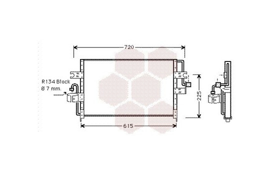 Condenser, air conditioning 13005166 International Radiators, Image 2