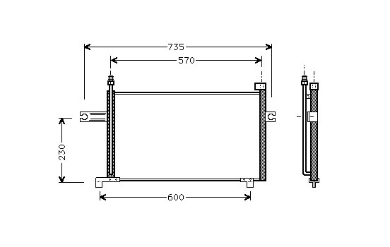 Condenser, air conditioning 13005175 International Radiators
