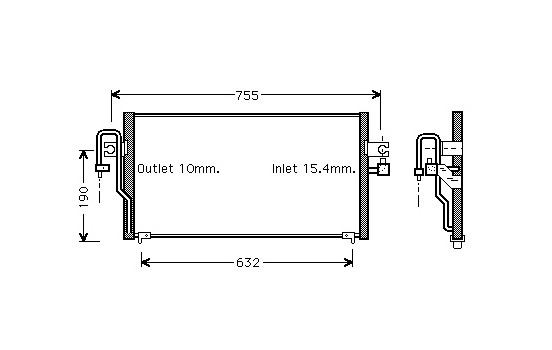 Condenser, air conditioning 13005183 International Radiators