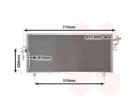 Condenser, air conditioning 13005193 International Radiators, Image 2