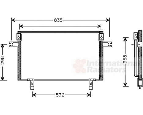 Condenser, air conditioning 13005195 International Radiators, Image 2