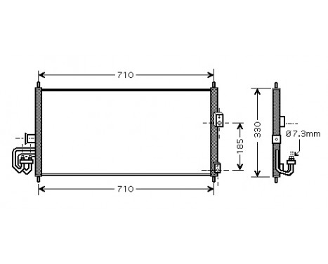 Condenser, air conditioning 13005201 International Radiators
