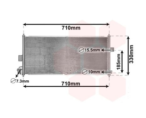 Condenser, air conditioning 13005201 International Radiators, Image 2