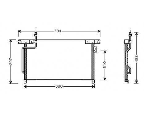 Condenser, air conditioning 13005202 International Radiators