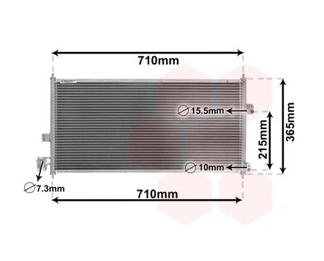 Condenser, air conditioning 13005205 International Radiators, Image 2
