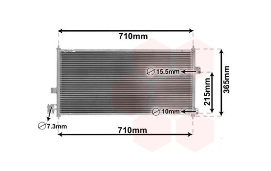 Condenser, air conditioning 13005205 International Radiators, Image 2