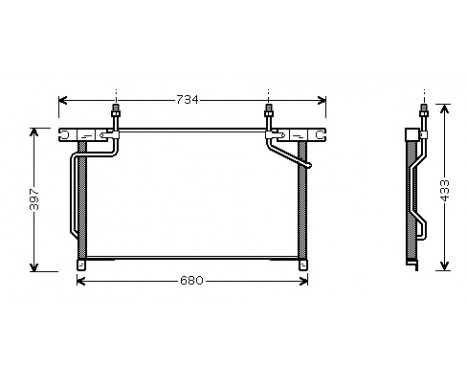 Condenser, air conditioning 13005213 International Radiators