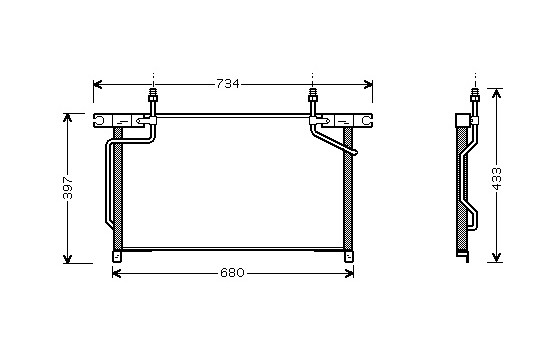 Condenser, air conditioning 13005213 International Radiators