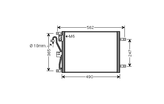Condenser, air conditioning 13005252 International Radiators