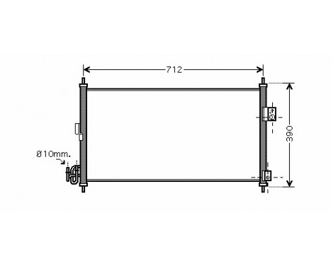 Condenser, air conditioning 13005263 International Radiators
