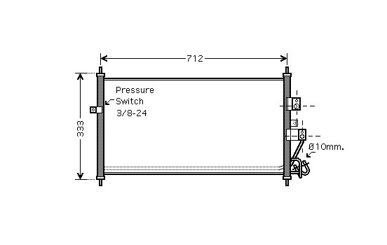 Condenser, air conditioning 13005277 International Radiators