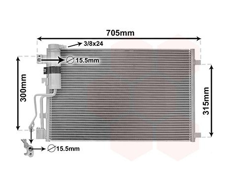 Condenser, air conditioning 13005283 International Radiators, Image 2
