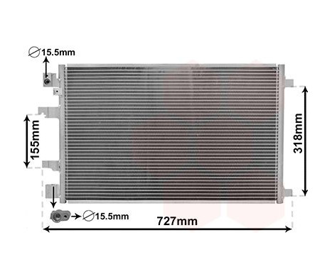 Condenser, air conditioning 13005290 International Radiators, Image 2