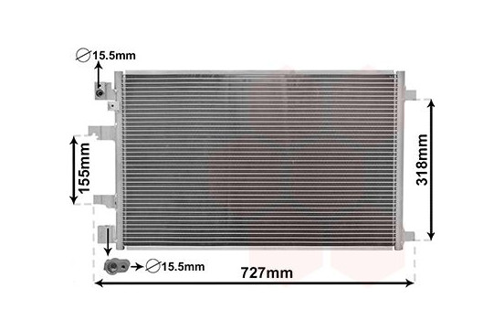 Condenser, air conditioning 13005290 International Radiators, Image 2