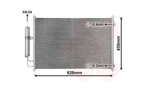 Condenser, air conditioning 13005328 International Radiators, Image 2