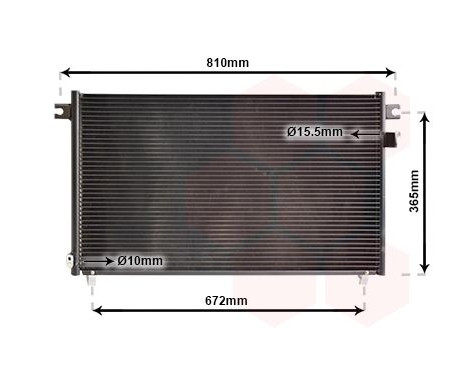 Condenser, air conditioning 13005330 International Radiators, Image 2