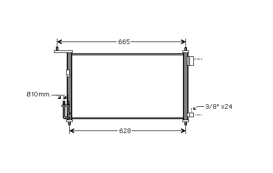 Condenser, air conditioning 13005332 International Radiators