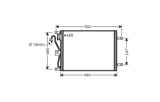 Condenser, air conditioning 13005351 International Radiators