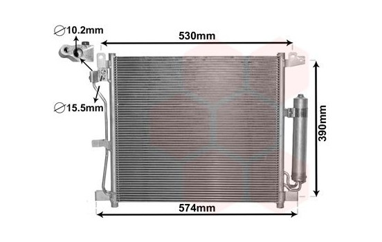 Condenser, air conditioning 13005403 International Radiators