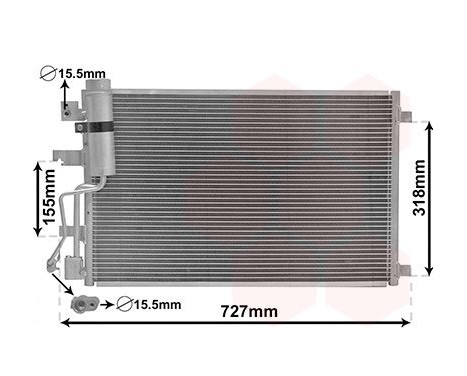 Condenser, air conditioning 13015290 International Radiators