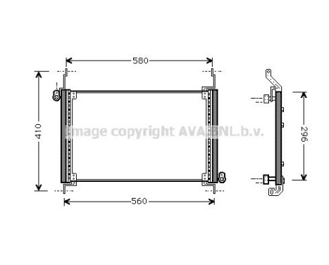 Condenser, air conditioning 17005127 International Radiators, Image 2