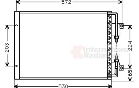 Condenser, air conditioning 17005155 International Radiators, Image 2